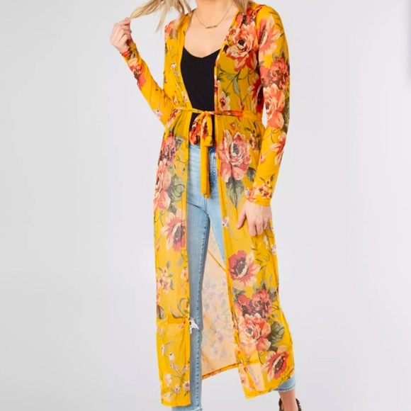Daytrip Tops - Daytrip Floral Duster Kimono